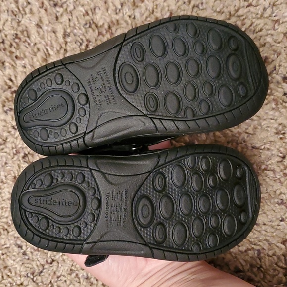 Baby girl Mary Jane stride rite black shoes size 5m - Picture 3 of 5